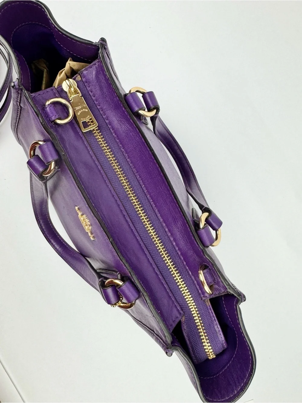 Coach purple leather